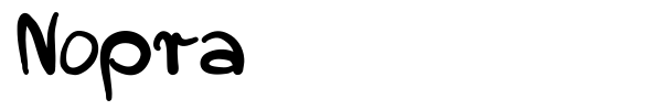 Nopra font