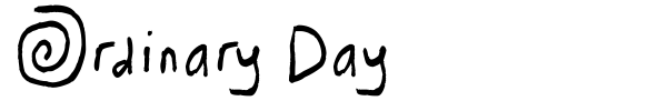 Ordinary Day font