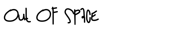 Out Of Space font