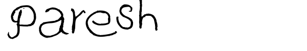 Paresh font