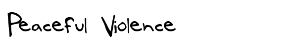 Peaceful Violence font