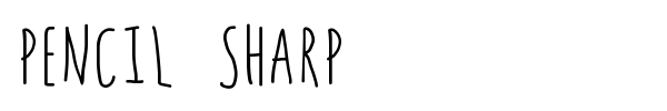 Pencil Sharp font