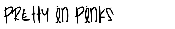 Pretty In Pinks font