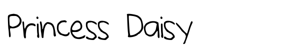 Princess Daisy font