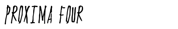 Proxima Four font