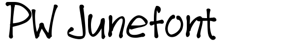 PW Junefont font