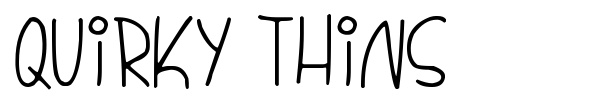 Quirky Thins font