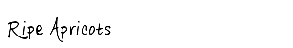 Ripe Apricots font
