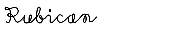 Rubican font