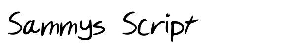 Sammys Script font preview