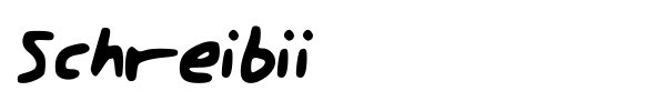 Schreibii font
