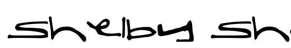 Shelby Short and Fat font preview