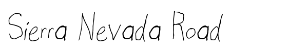 Sierra Nevada Road font