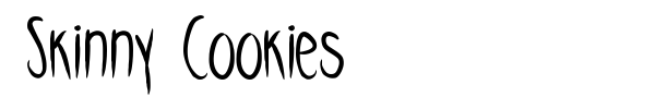 Skinny Cookies font preview