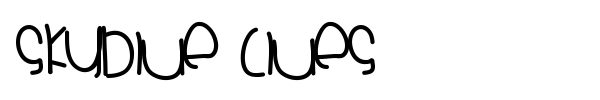 Skyblue Clues font