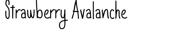 Strawberry Avalanche font