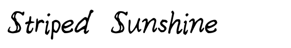 Striped Sunshine font