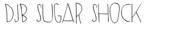 DJB Sugar Shock font