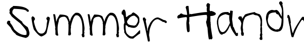 Summer Handwriting font