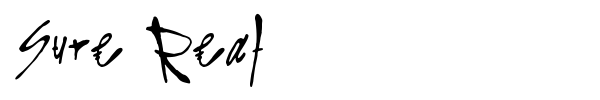 Sure Real font