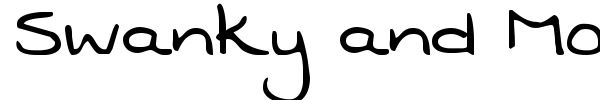 Swanky and Moo Moo font