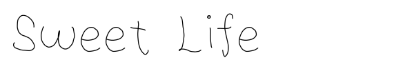 Sweet Life font