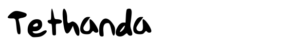 Tethanda font