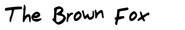 The Brown Fox font preview