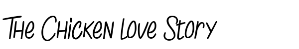The Chicken love Story font