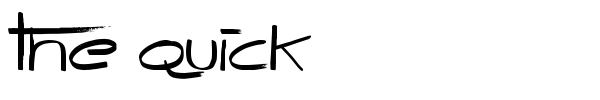 The Quick font