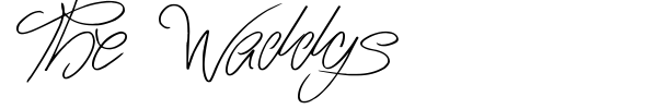 The Waddys font