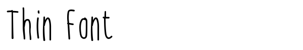 Thin Font font