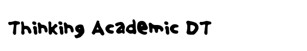 Thinking Academic DT font preview