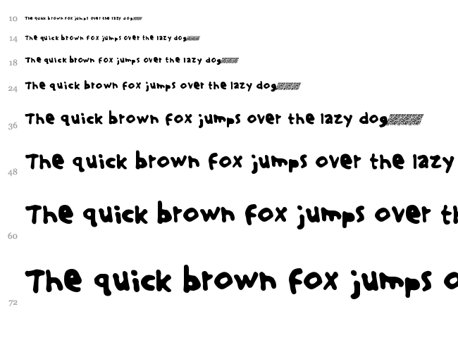 Thinking Academic DT font waterfall