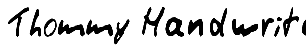 Thommy Handwrite font