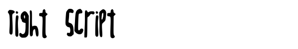 Tight Script font