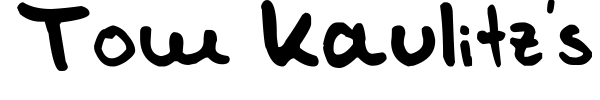 Tom Kaulitz's Handwriting font preview