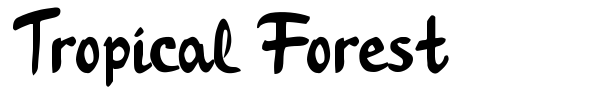 Tropical Forest font