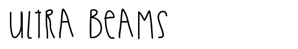 Ultra Beams font