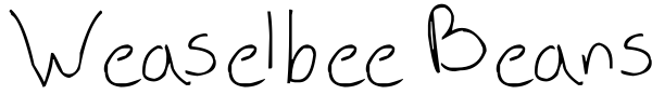 Weaselbee Beans font