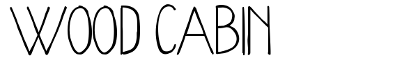 Wood Cabin font preview