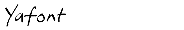 Yafont font