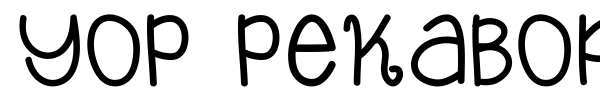 Yop Pekabor font