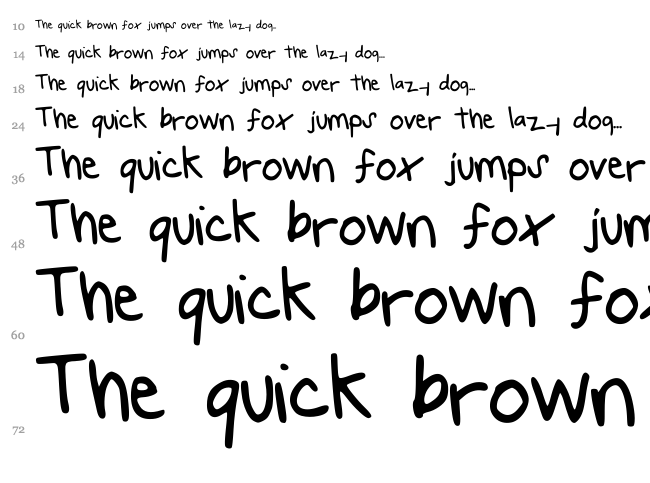 Your Forever font waterfall