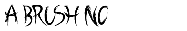 A Brush No font