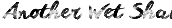 Another Wet Shabby font preview