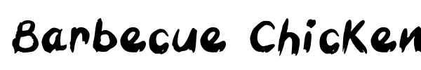 Barbecue Chicken font preview