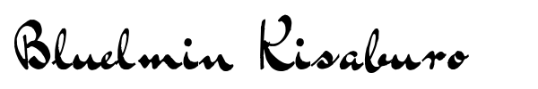 Bluelmin Kisaburo font