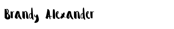 Brandy Alexander font