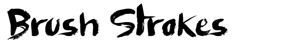 Brush Strokes font